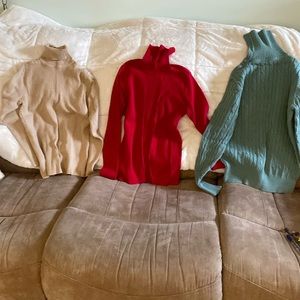 Turtle neck sweaters